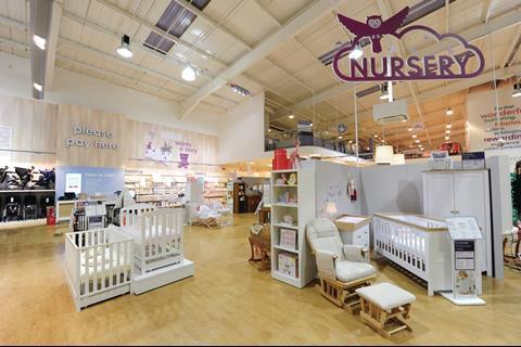 The nursery section features a better layout.